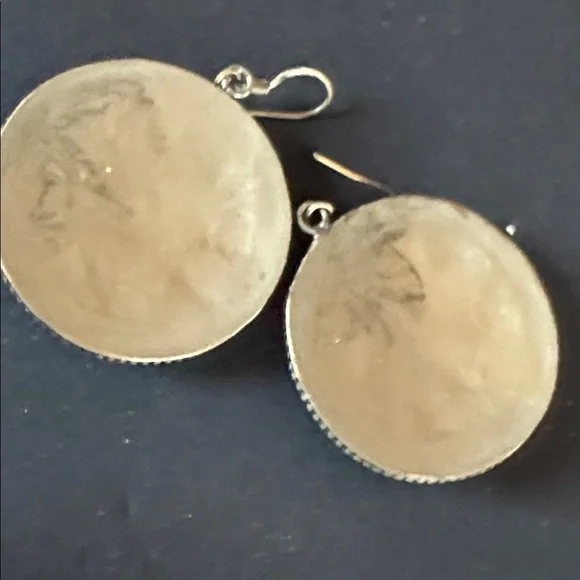 Nepalese Coral and Turquoise Boho Earrings - Picture 9 of 13